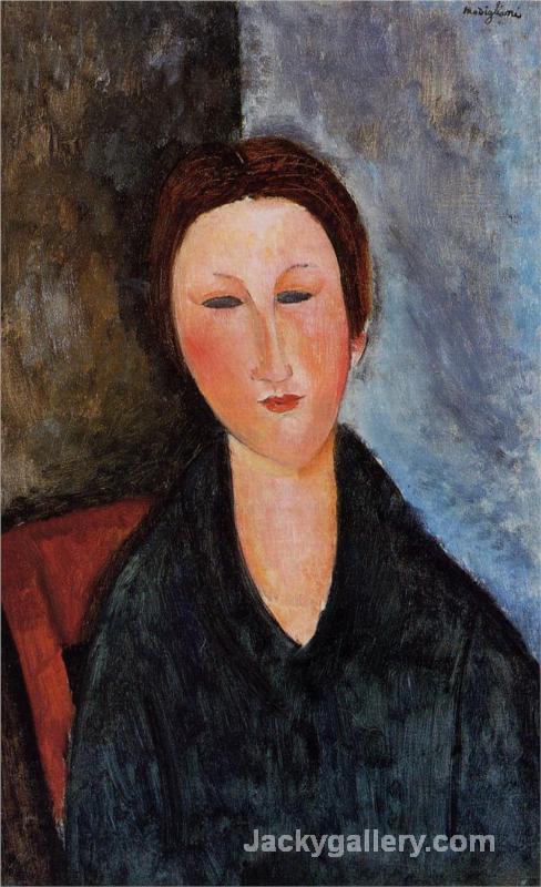 Bust of a Young Woman (Mademoiselle Marthe) by Amedeo Modigliani paintings reproduction